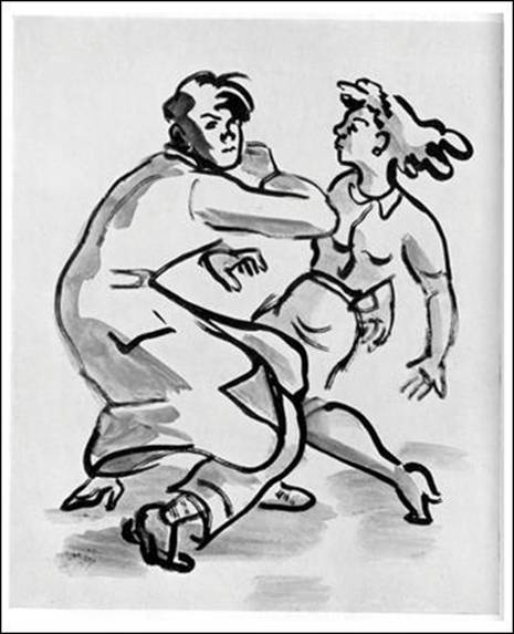 SPONTANEOUS: Couple Jiving, circa 1952-55.